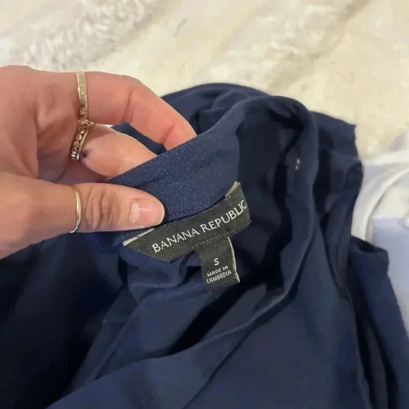 Banana Republic‎ Women’s Blue Casual Office Blouse Bundle of 2 Size Small - Picture 7 of 9